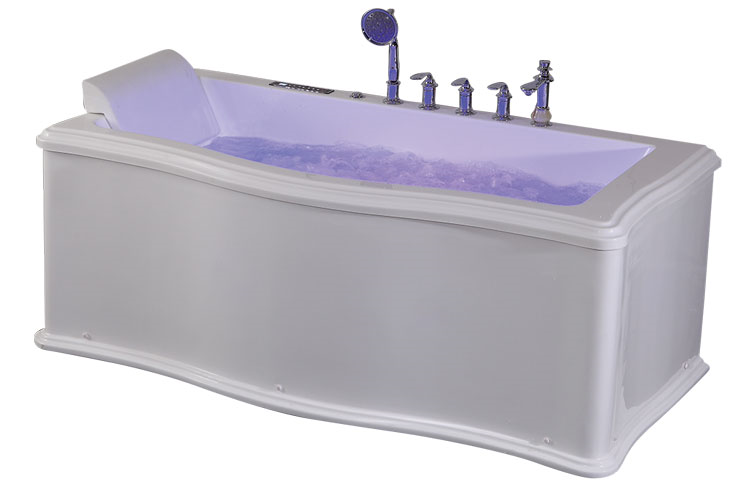 Fontana Reno Deep Modern Whirlpool Massage Bathtub